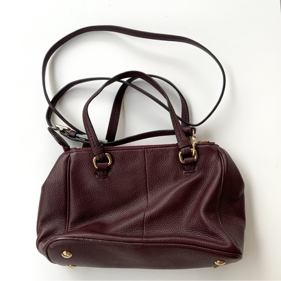 Coach Brown Leather Satchel with Gold Hardware 57132E - Picture 2 of 10